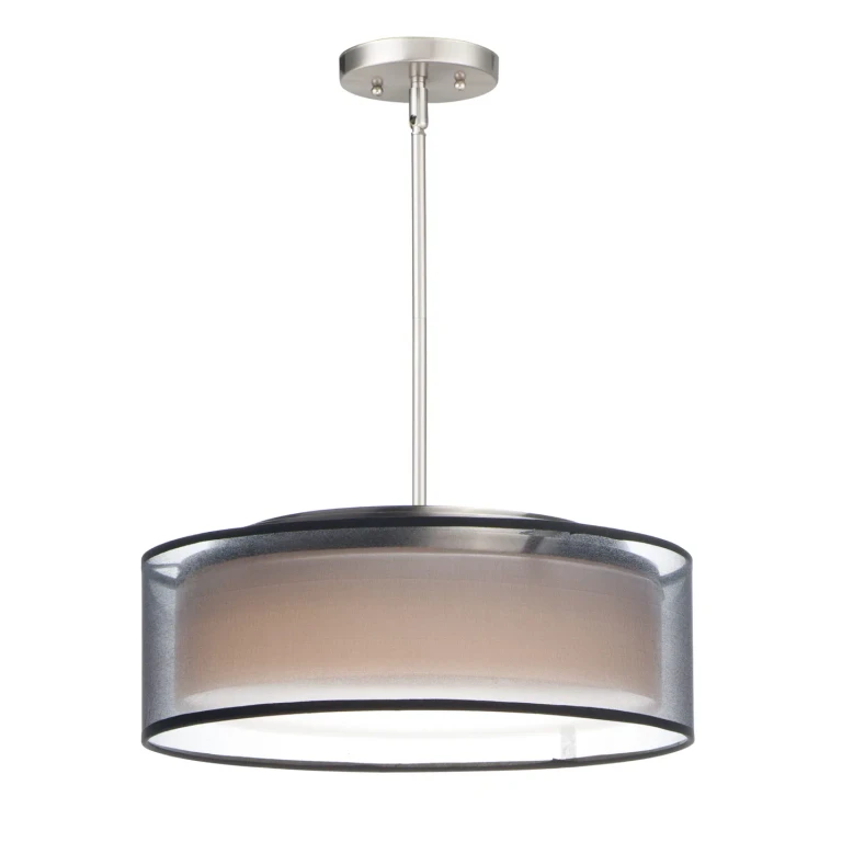 Maxim Prime 3-Light Pendant Light in Satin Nickel - 10224BOSN