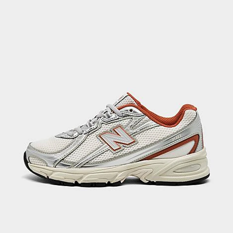 New Balance Big Kids 740 Casual Shoes in Silver Metallic/Cinnamon Size: 3.5