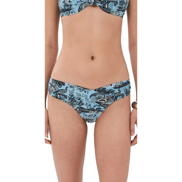 STAUD Emsley Bikini Bottoms Sky Toile S