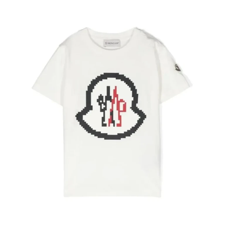 Moncler Boys Logo Print Cotton T-Shirt