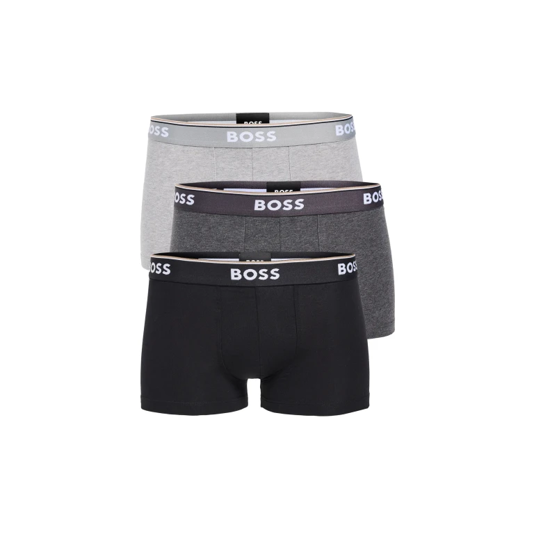 Boss Power Cotton Blend Trunks, Pack of 3