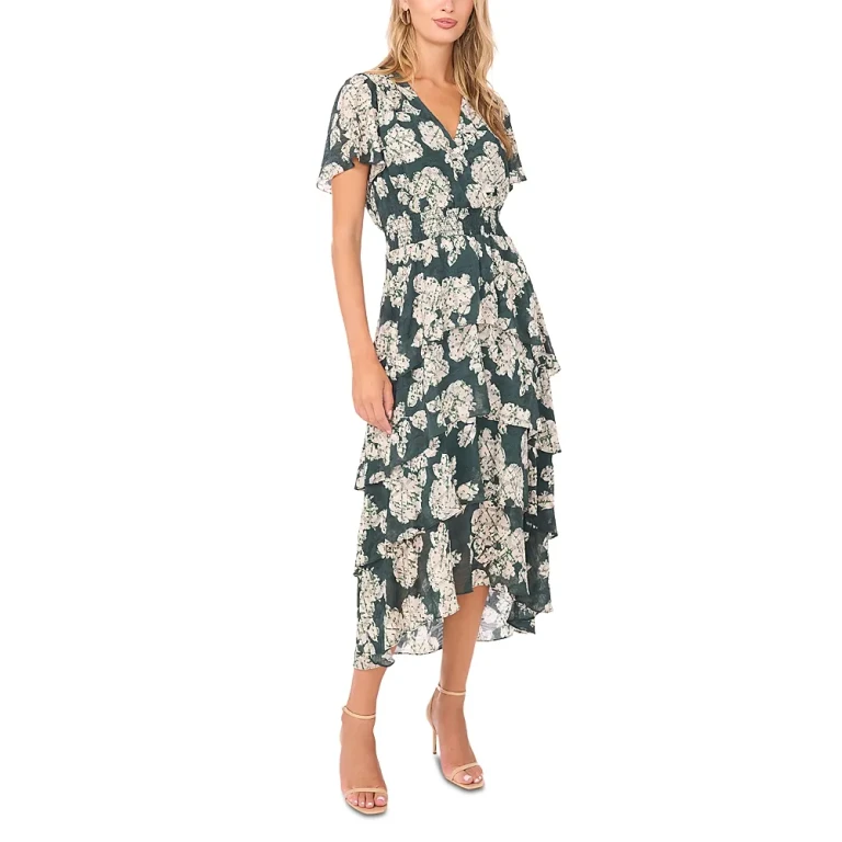 Vince Camuto Smocked Tiered Dress