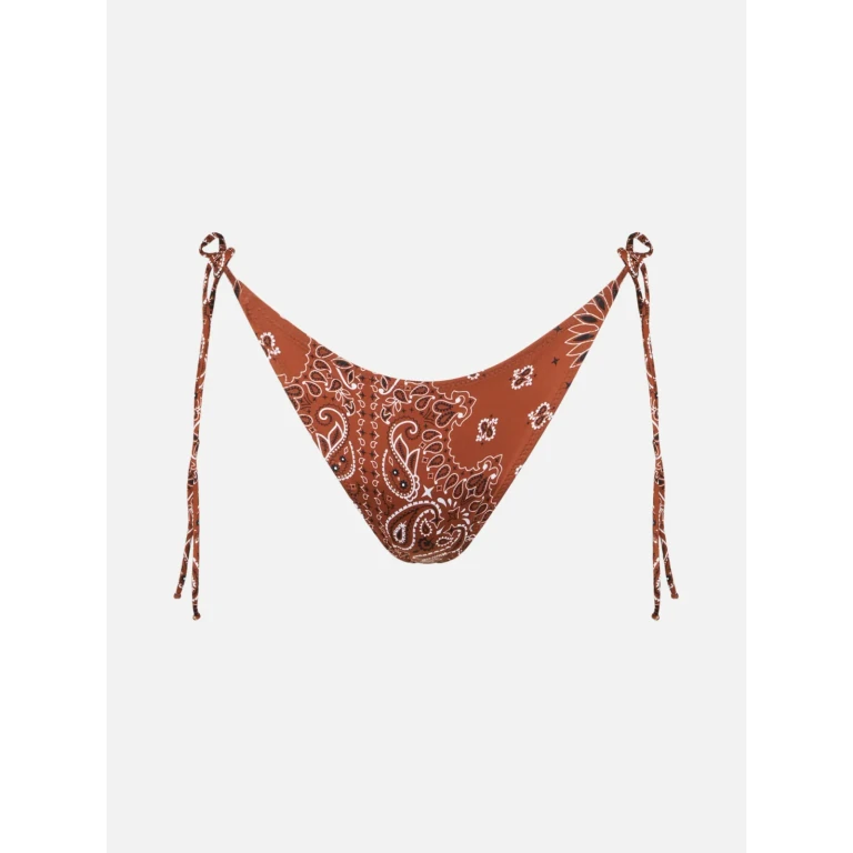 MC2 Saint Barth Brown Marielle Bandana Print Swim Briefs