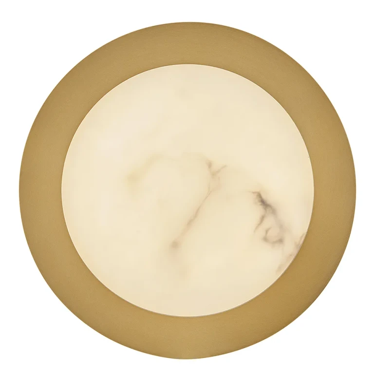 Lacquered Brass LED Wall Sconce from the Cava Collection