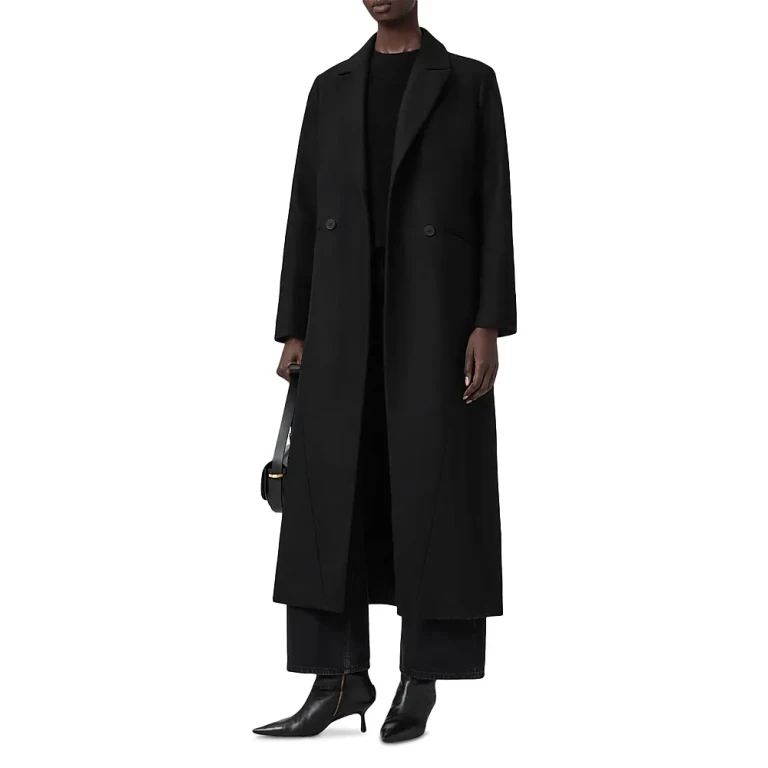 Allsaints Nellie Wool Blend Longline Coat