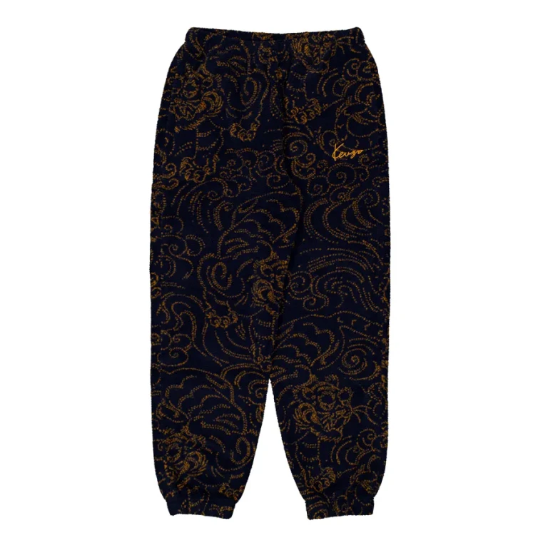 Kenzo Mens Star Tiger Embroidered Jogger Pants