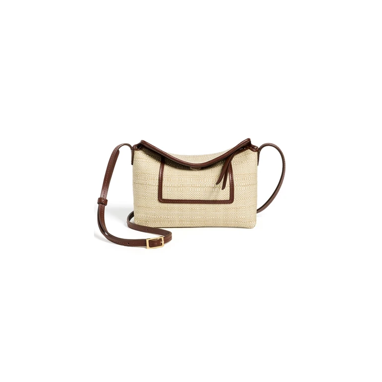 Wandler Penelope Slouch Mini Raffia Bag Beige Raffia One Size