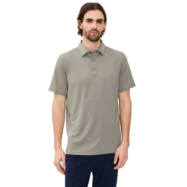 Rhone Drive Time Polo White/True Navy L