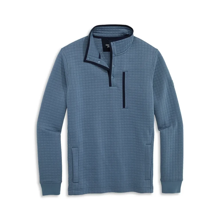 Vineyard Vines Men's Quilted Navigator Quarter Snap Sweatshirt