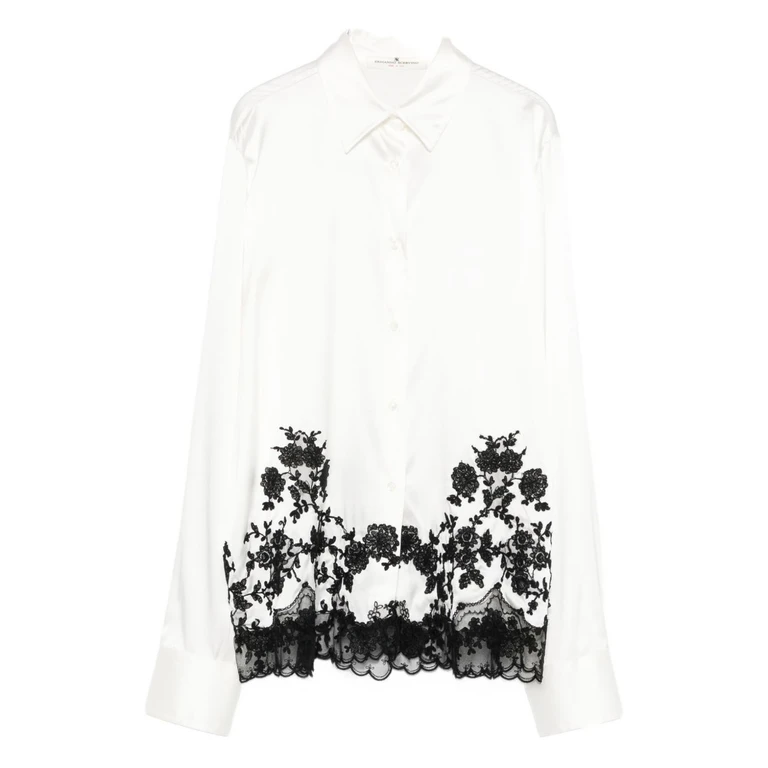 Ermanno Scervino Shirts White Silk Elastane - Women