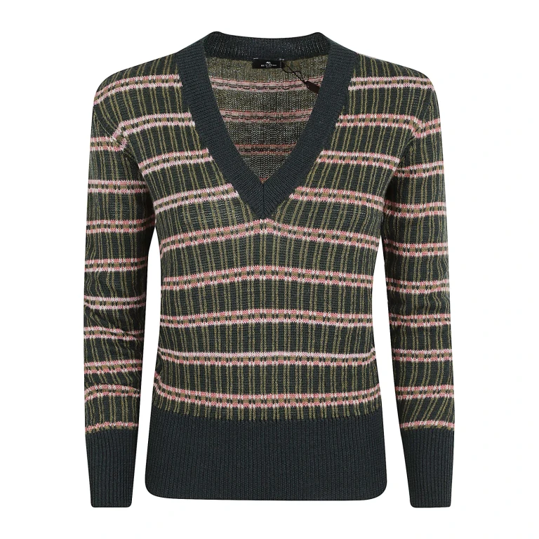 Etro Women`s V-neck Knit Top