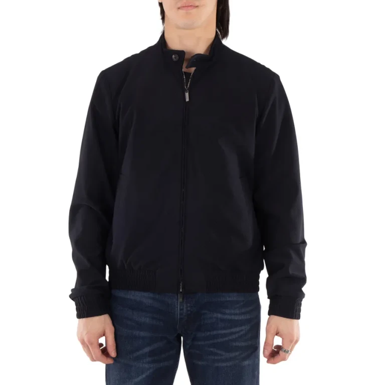 Emporio Armani Micro Pattern Guru Collar Blouson