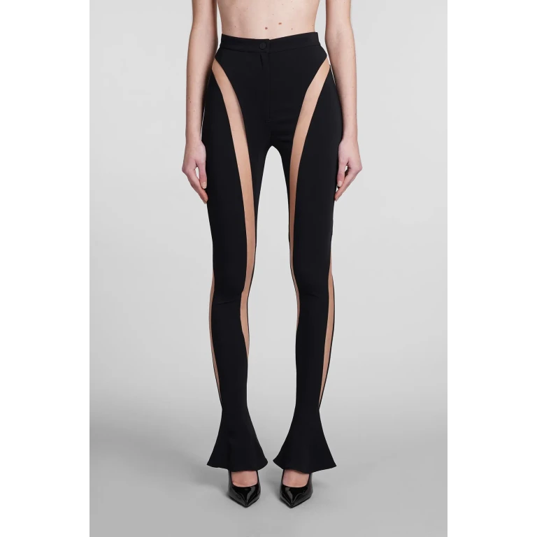 Mugler Mesh Insert Leggings