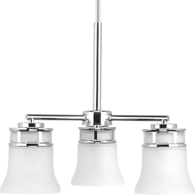 Polished Chrome Three Light Chandelier from the Cascadia Collection