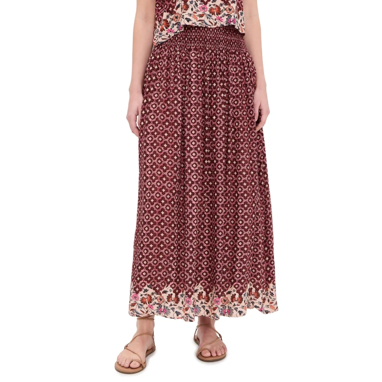 Natalie Martin Collection Bella Skirt Vintage Flowers Slate One Size