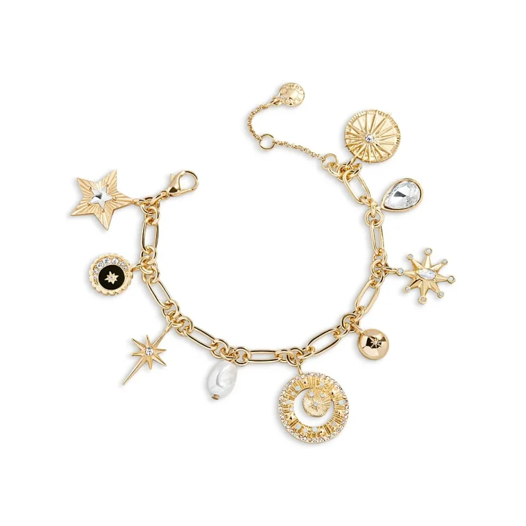 Baublebar Star Power Cubic Zirconia & Imitation Pearl Celestial Charm Bracelet
