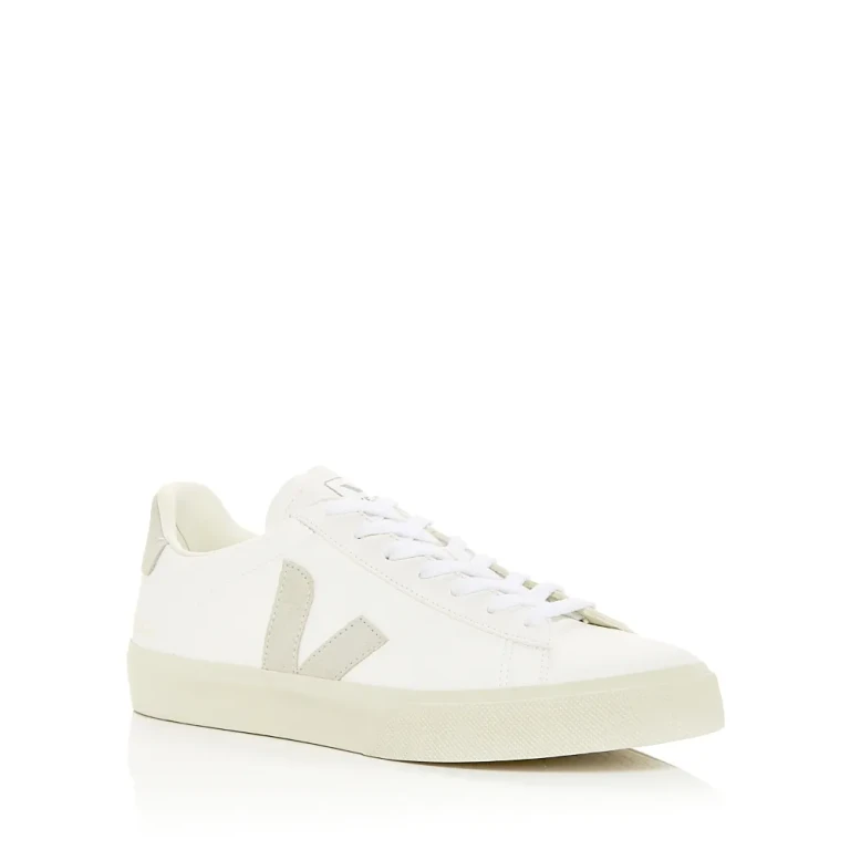 Veja Men's Campo Low Top Leather Sneakers in Natural Suede