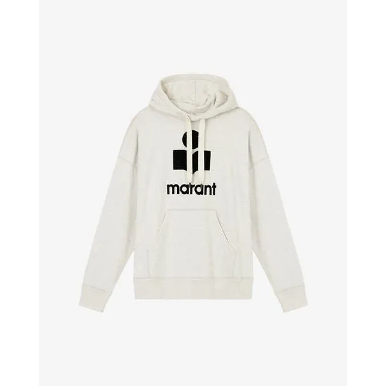 Sweatshirt Oversize A Capuche Logo Miley - Homme - Écru - Taille XS - Isabel Marant