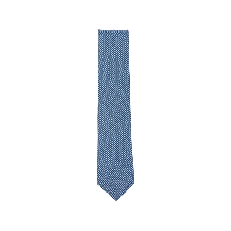 Errico Formicola 7 Folds Tie Blue Silk - Men