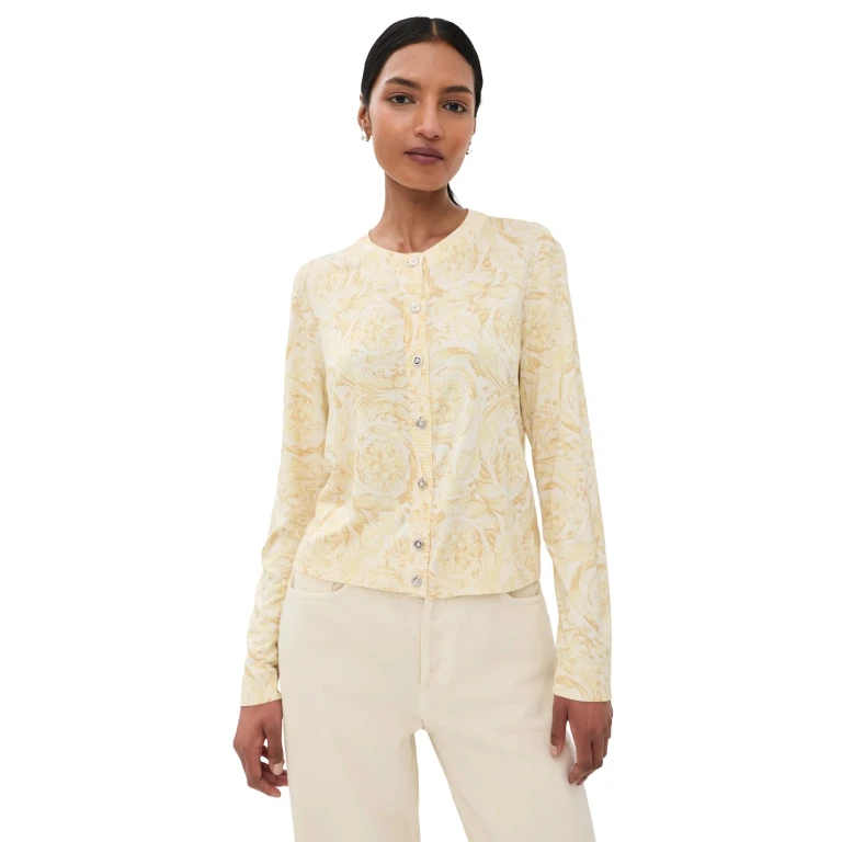 Suéter de punto Versace Washed Out Gold 42