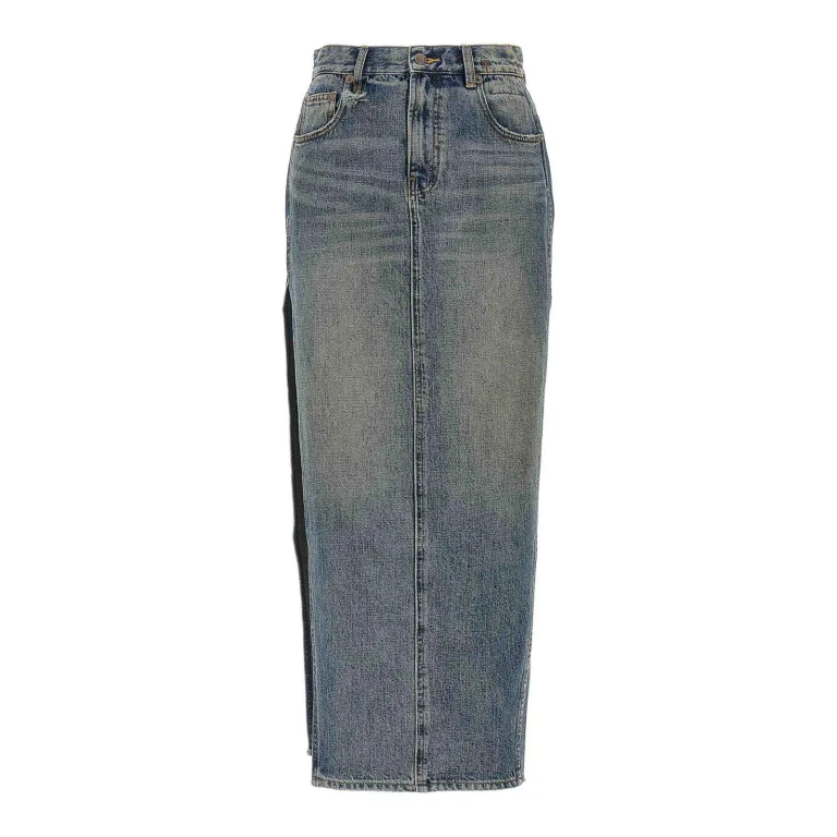 R13 Jupe Midi - Bleu