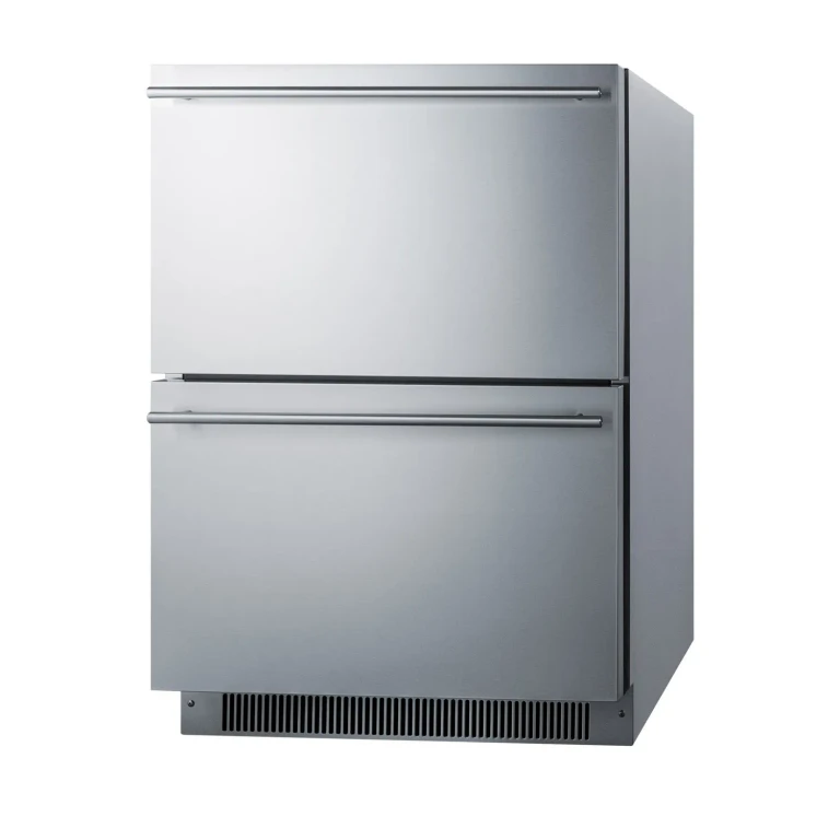 Summit 24" Wide Panel-Ready Double Drawer Refrigerator