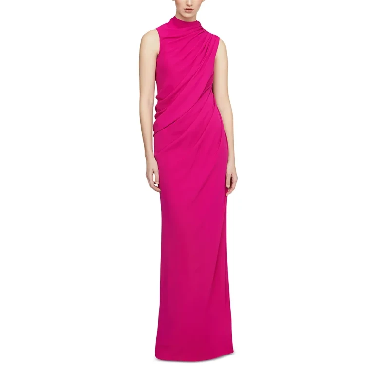 Halston Essia Georgette Gown