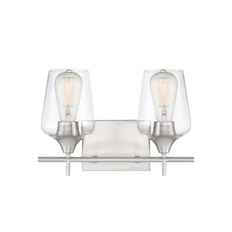 Savoy House Octave 2-Light Bathroom Vanity Light in Satin Nickel - 8-4030-2-SN