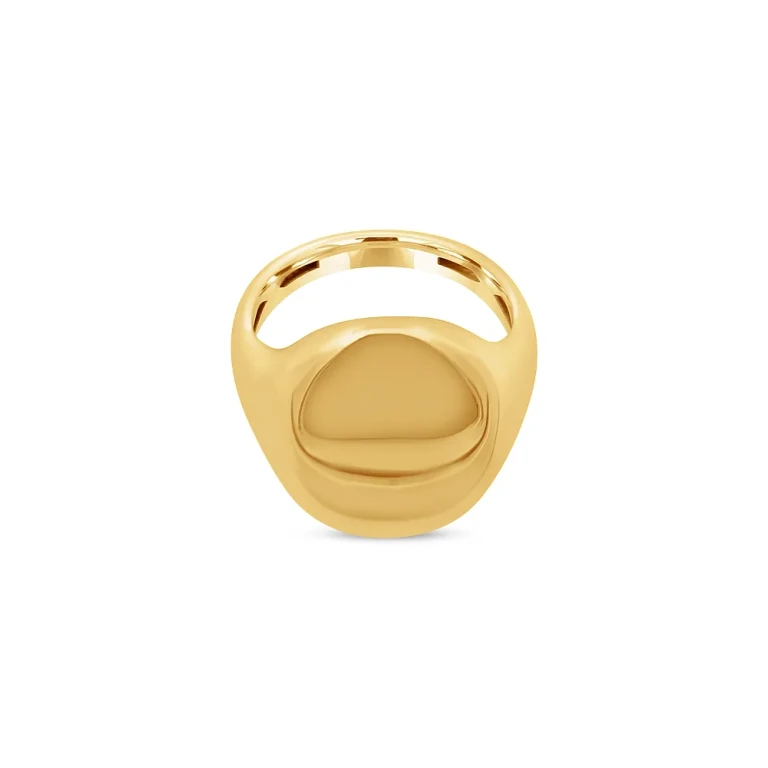 Oval Signet Ring in 14K Yellow Gold