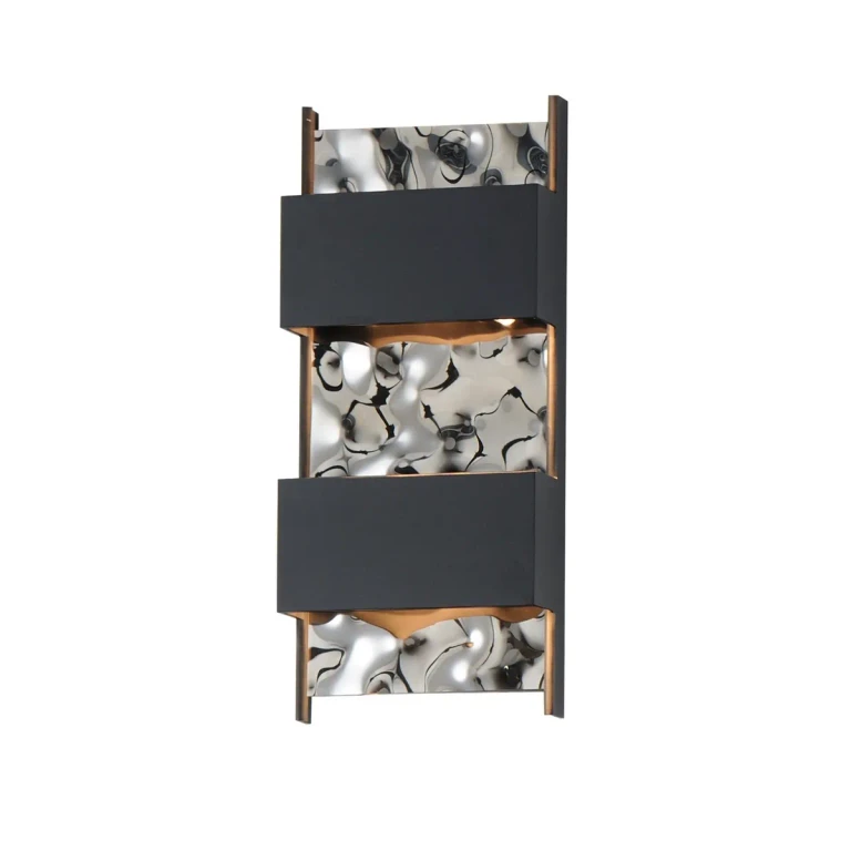 Black LED Outdoor Wall Sconce from the Coulee Collection