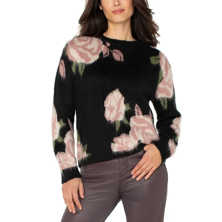 Liverpool Los Angeles Eyelash Texture Sweater