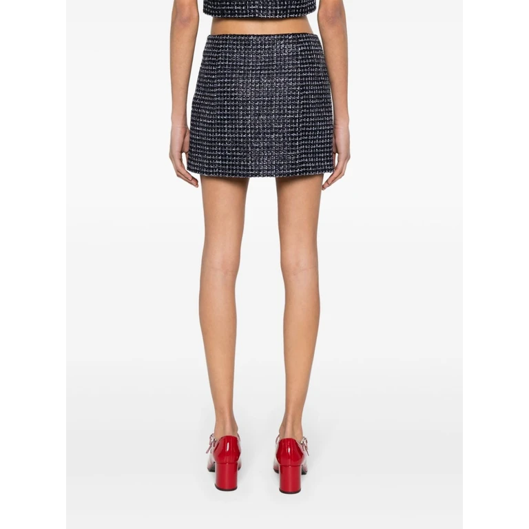 Alessandra Rich Skirts Blue Polyamide Polyester - Women