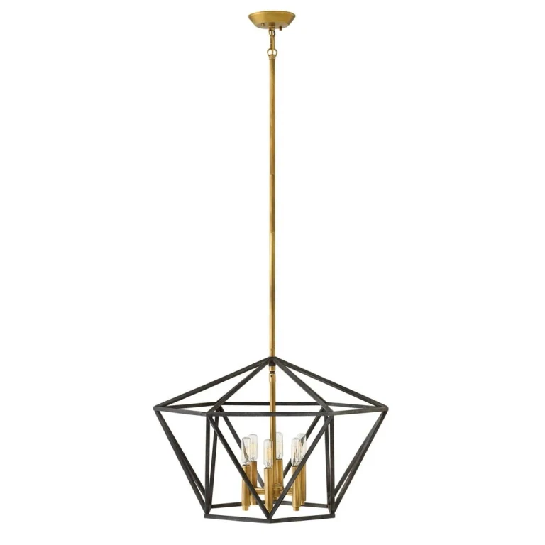Aged Zinc LED Chandelier from the Theory Collection