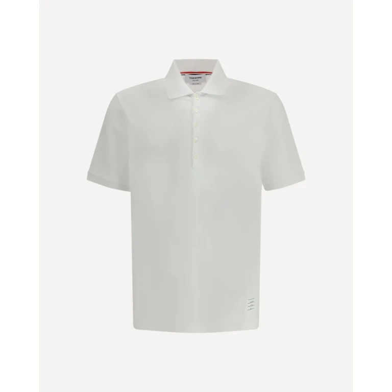 THOM BROWNE Polo whit iconic bands Male 3