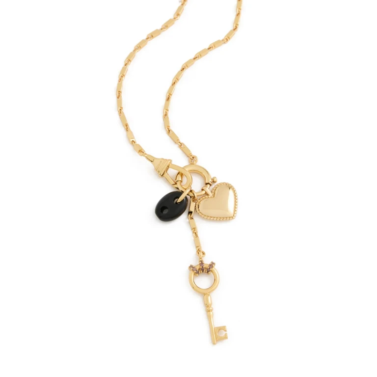 Madewell Bar Watch Chain Charm Necklace Antique Gold One Size