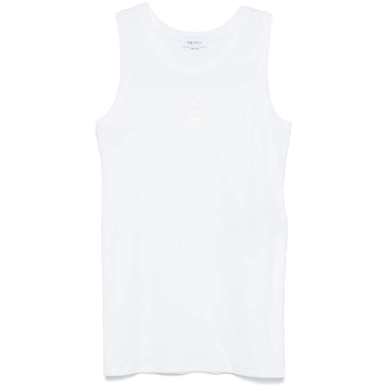 Alexander McQueen Top White Cotton - Men