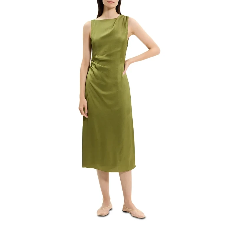 Theory Shoulder Drape Dress