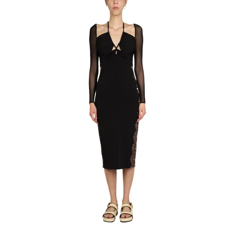 self-portrait Lace Trim Dress