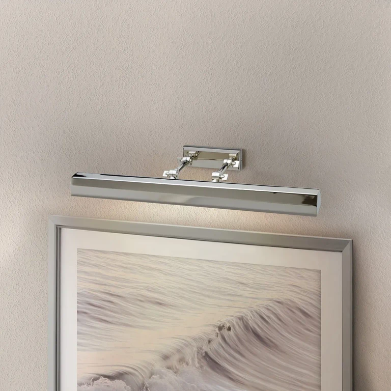 Polished Nickel Picture Light from the Chawton Collection