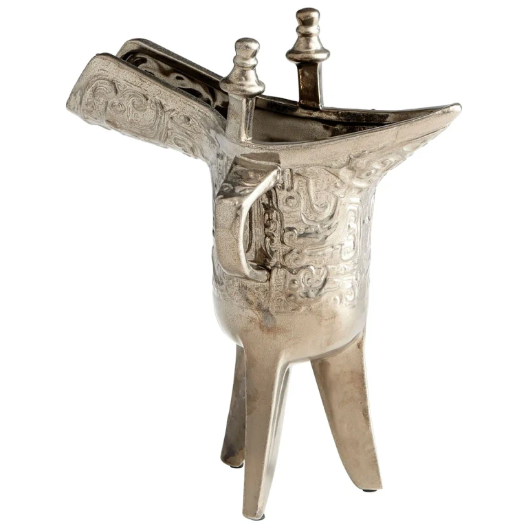 Darin Vase in Polished Pewter