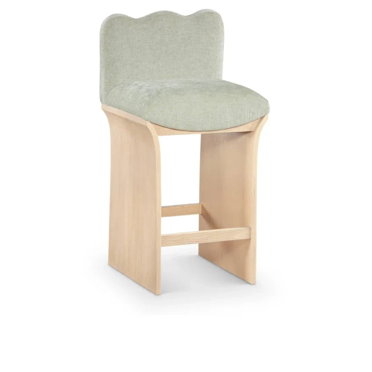 Shaw Mint Green Upholstered Counter Stool