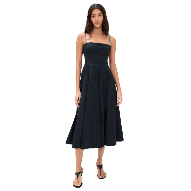 STAUD Wylie Dress Black 4