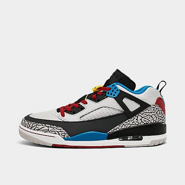 Jordan Men's Spizike Low Casual Shoes in Neutral Grey/Surf Blue/Dark Shadow Size: 7.5