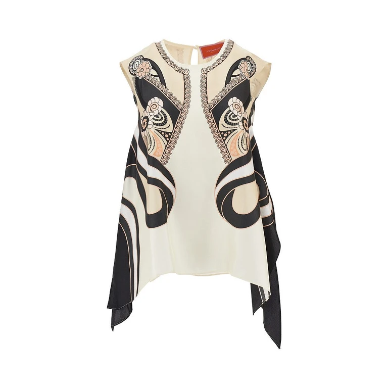 LA DOUBLE J 'San Carlo' silk twill top Woman S