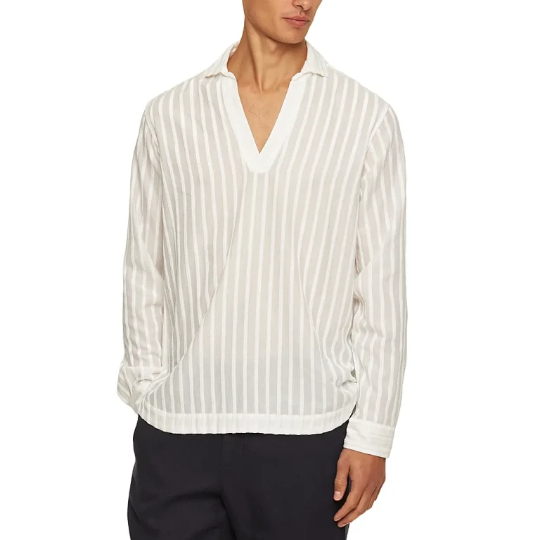 Orlebar Brown Ridley Tonal Chenille Stripe Shirt