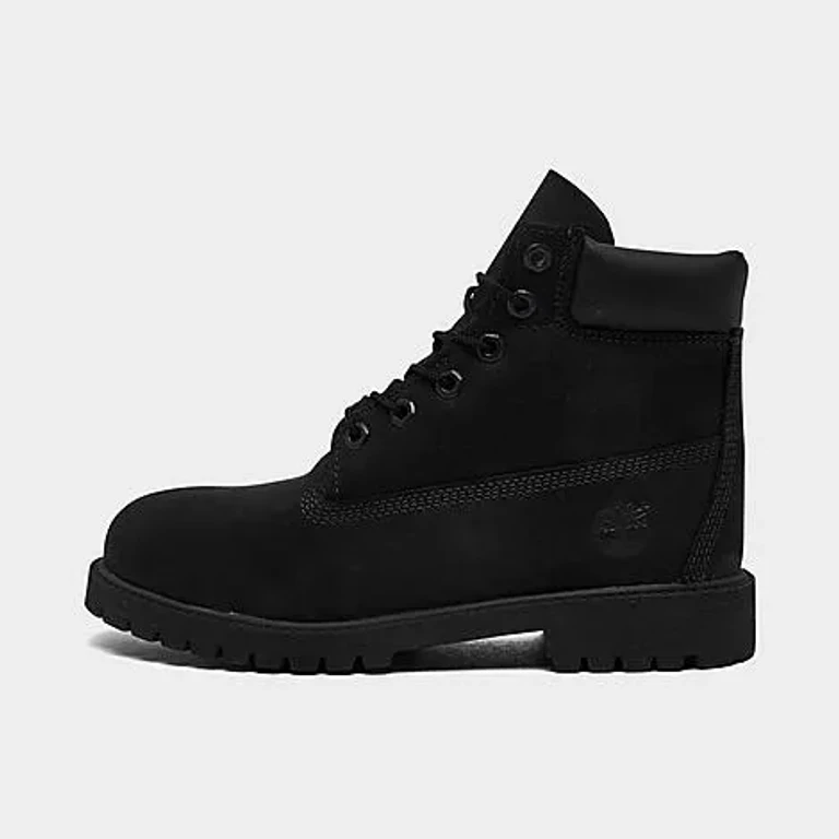 Big Kids 6 Inch Premium Boots in Black Size: 3.5
