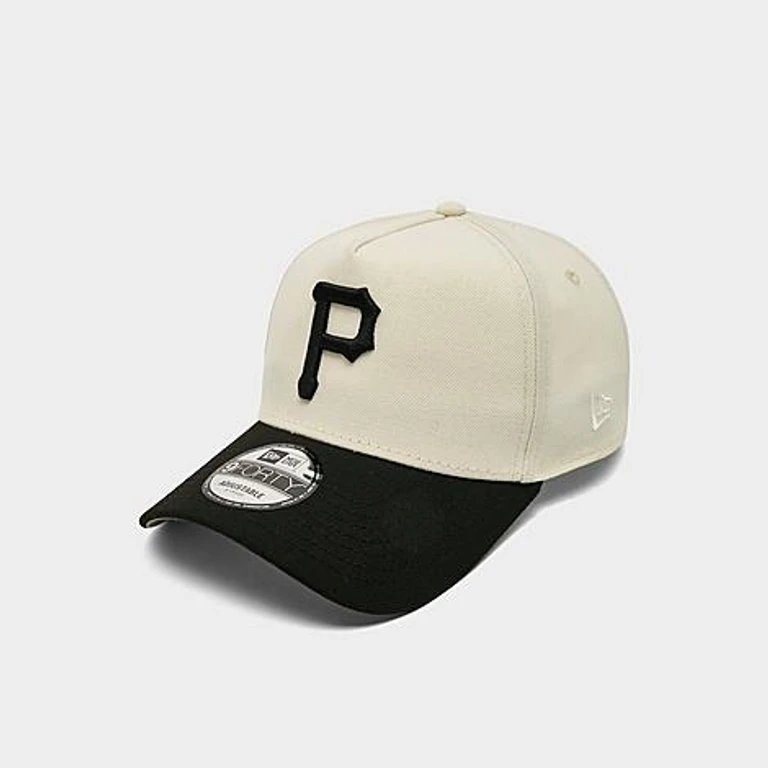 New Era Pittsburgh Pirates MLB 9FORTY Snapback Hat in Chrome/Black