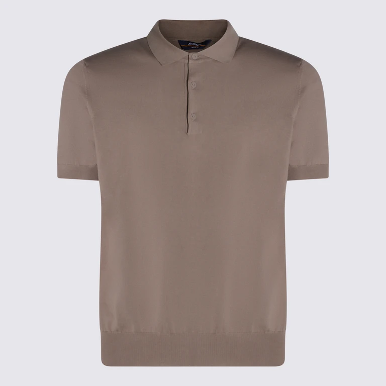 K-Way T-shirts and Polos Beige Taupe _100 % Co - Men