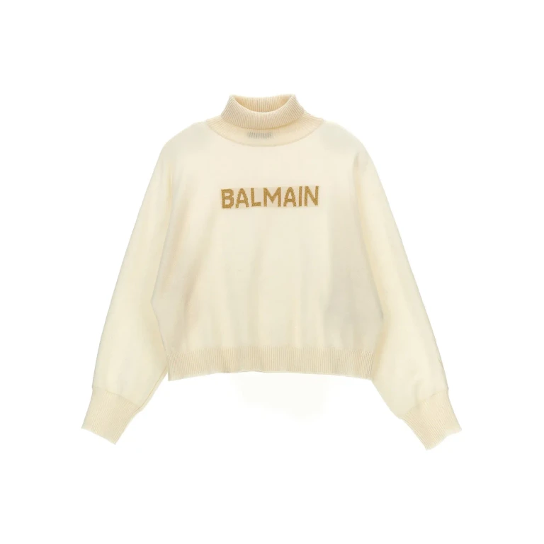 Jersey Balmain con cuello barco - Blanco