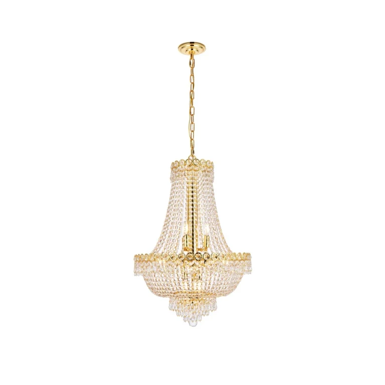 Gold 12 Light Chandelier from the Century Collection